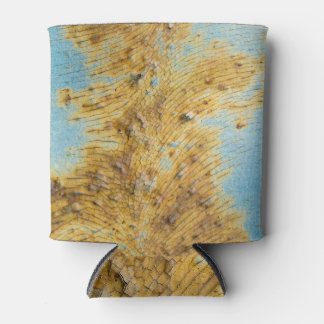 Corroded White Metal: Rust Streaks Texture Can Cooler