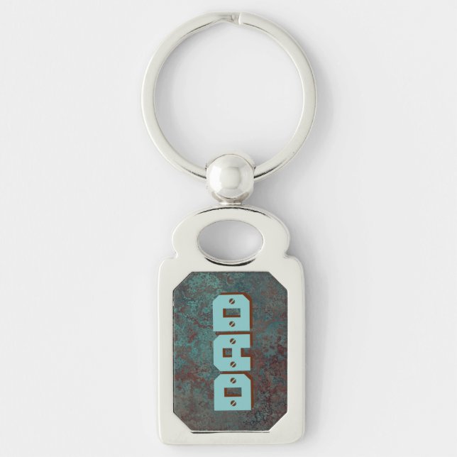 Corrosion "Copper" DAD print rectangle Keychain (Front)