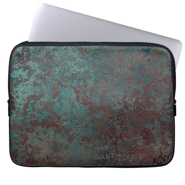 Corrosion "Copper" print 13" laptop sleeve (Front)