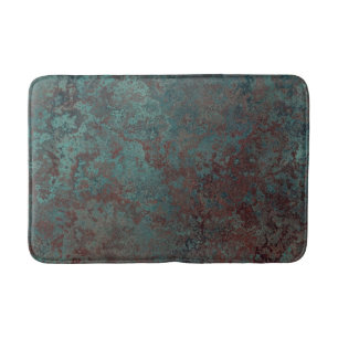 Corrosion "Copper" print bath mat medium
