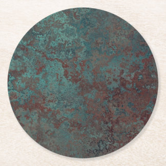 Corrosion "Copper" print paper coaster