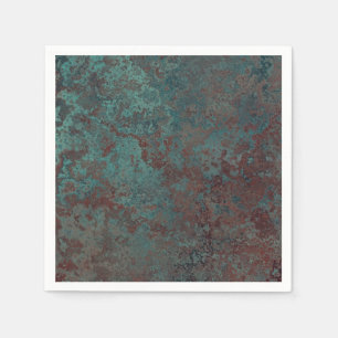 Corrosion "Copper" print paper napkins