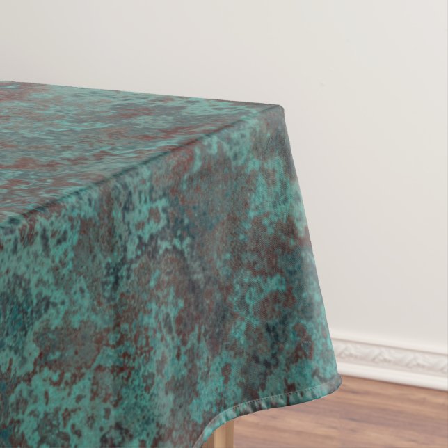 Corrosion "Copper" print tablecloth (In Situ)