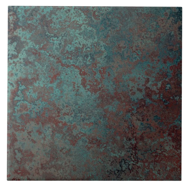 Corrosion "Copper" print tile large (Front)