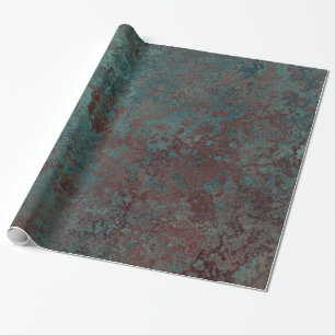 Corrosion " Copper" print wrapping paper