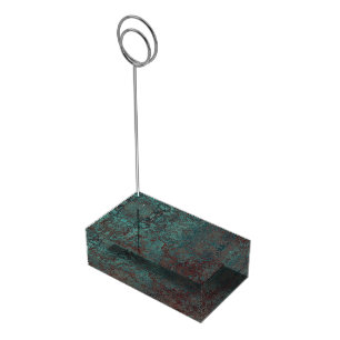 Corrosion "Copper" table card holder