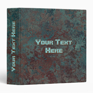 Corrosion "Copper" Text print ring binder