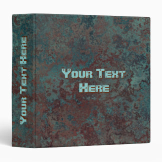 Corrosion "Copper" Text print ring binder