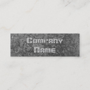 Corrosion grey print business card skinny