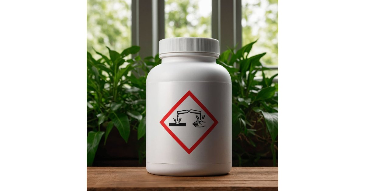 Corrosive COSHH Sticker | Zazzle