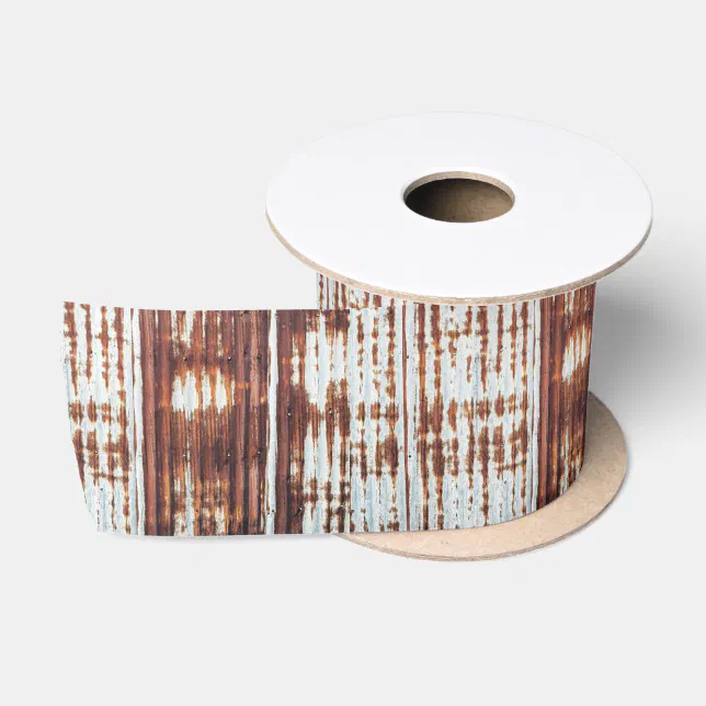 Barn Ribbon Corrugated Barn Tin Satin Ribbon | Zazzle