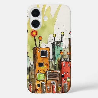 Corrugated cardboard construction iPhone 16 case