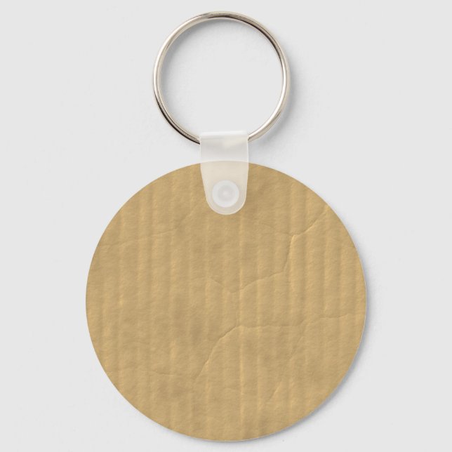 Corrugated Cardboard Texture Keychain (Front)