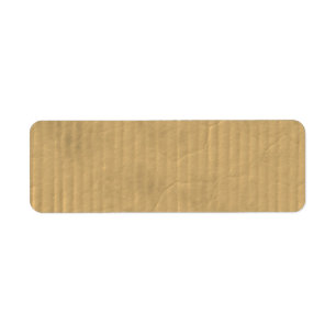Corrugated Cardboard Texture Label
