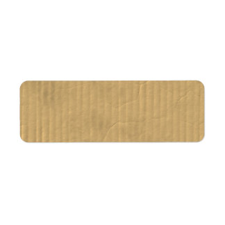 Corrugated Cardboard Texture Label