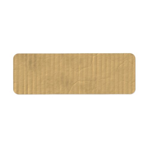 Corrugated Cardboard Texture Label