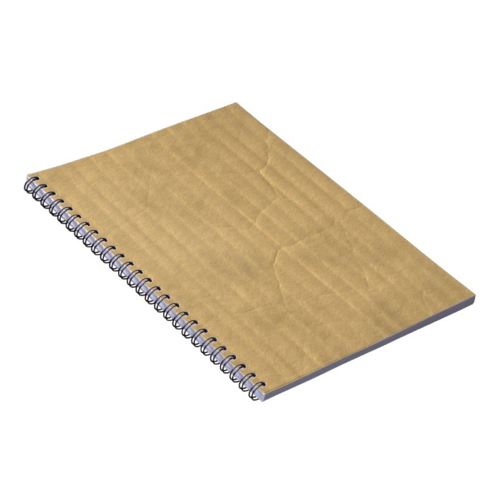 Corrugated Cardboard Texture Notebooks