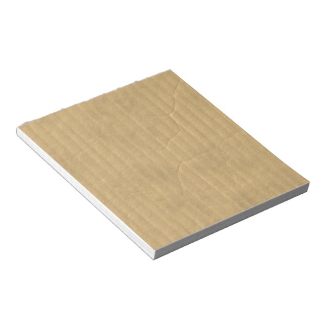 Corrugated Cardboard Texture Notepad (Angled)