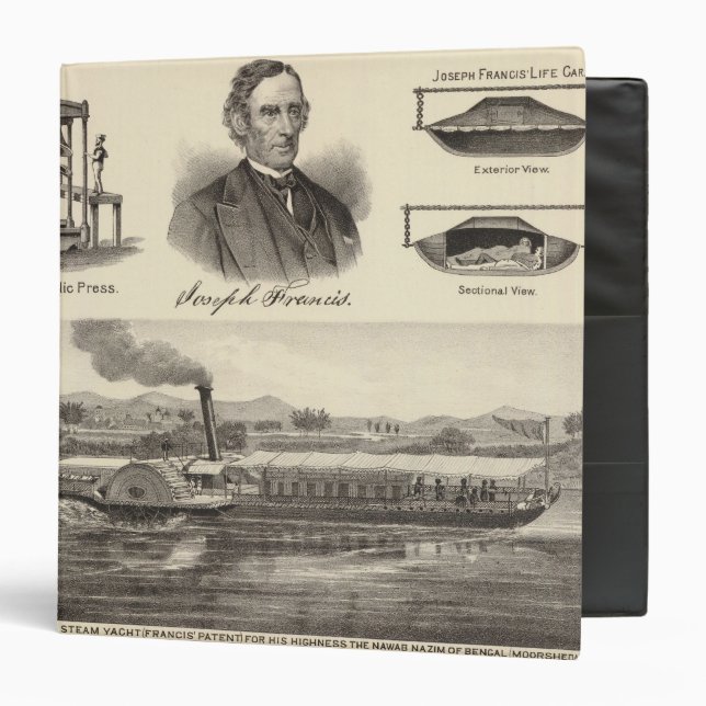 Corrugated iron steam yacht binder (Front/Inside)