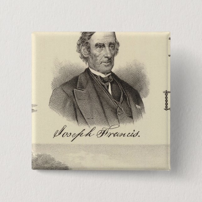 Corrugated iron steam yacht button (Front)