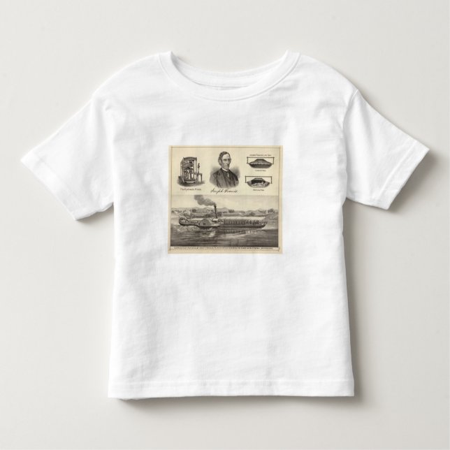 Corrugated iron steam yacht toddler t-shirt (Front)