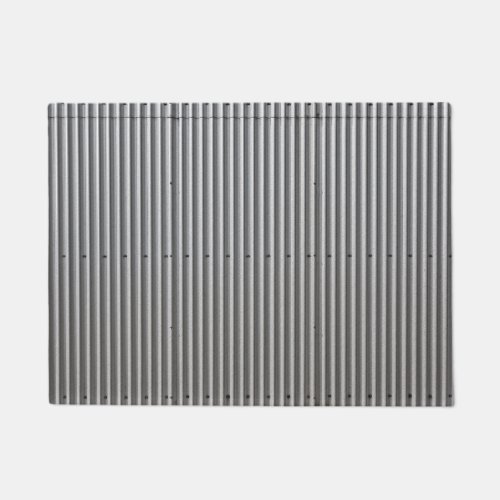 Corrugated Metal Background Doormat