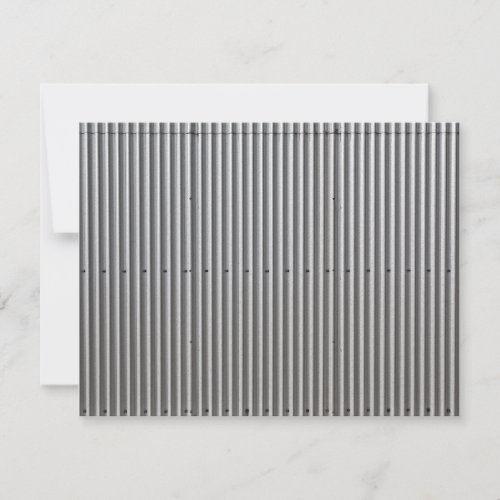 Corrugated Metal Background Invitation