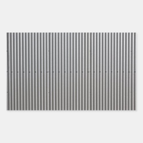 Corrugated Metal Background Rectangular Sticker