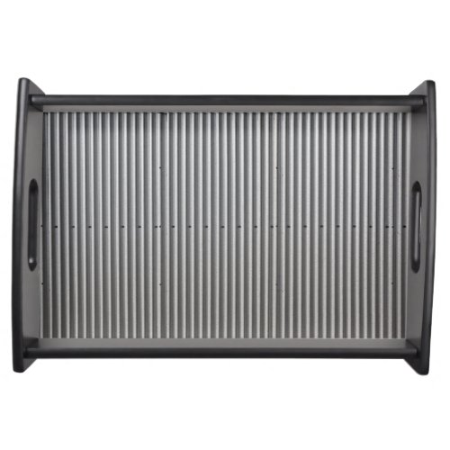 Corrugated Metal Background Serving Tray