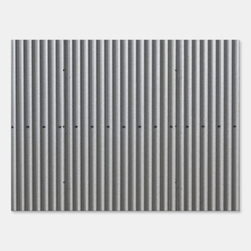 Corrugated Metal Background Sign