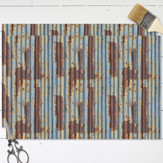 Corrugated Metal Roof Seamless Pattern Decoupage Tissue Paper (Creator Uploaded)