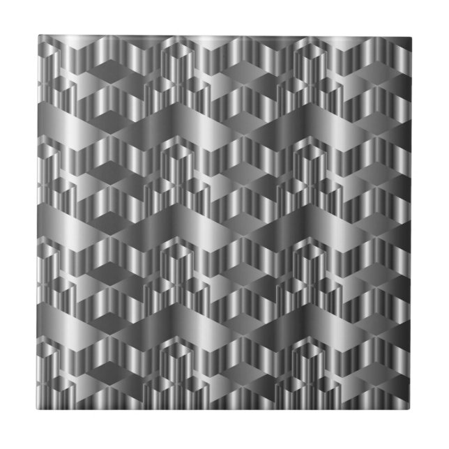 Corrugated metal texture tile (Front)