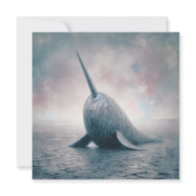 Corrugated Narwhal Greeting Card