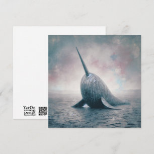 Corrugated Narwhal Greeting Card