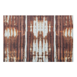 Corrugated tin roof sheets faux canvas print