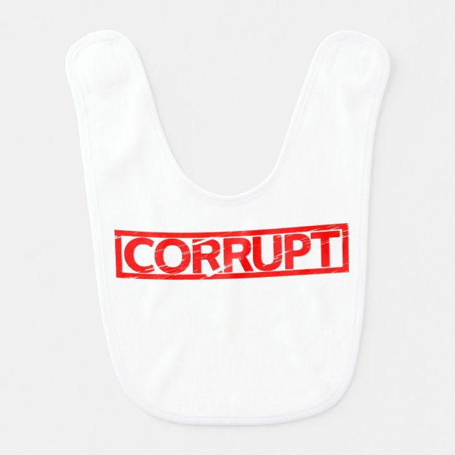 Corrupt Stamp Baby Bib (Front)