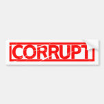 Corrupt Stamp Bumper Sticker