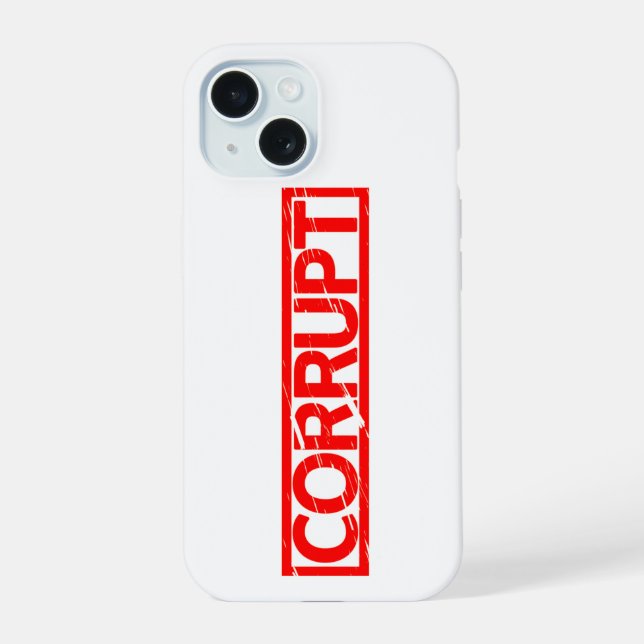 Corrupt Stamp Iphone Case (Back)