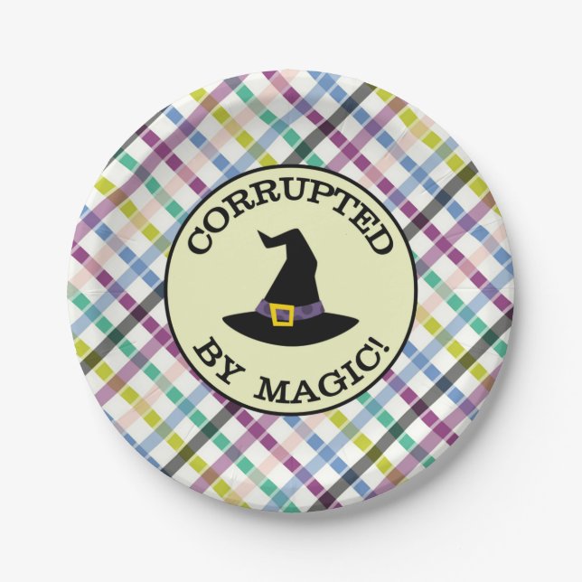CORRUPTED BY MAGIC! PAPER PLATES (Front)