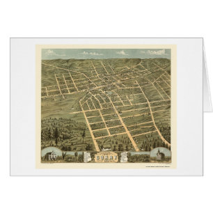Corry, PA Panoramic Map - 1870 Cards