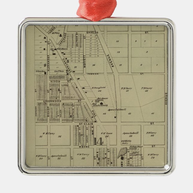 Corryville, Ohio Metal Ornament (Front)