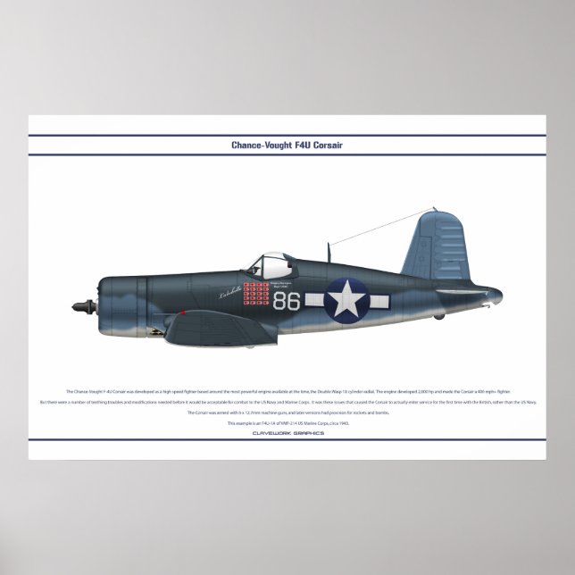 Corsair USA VMF-214 2 Poster (Front)