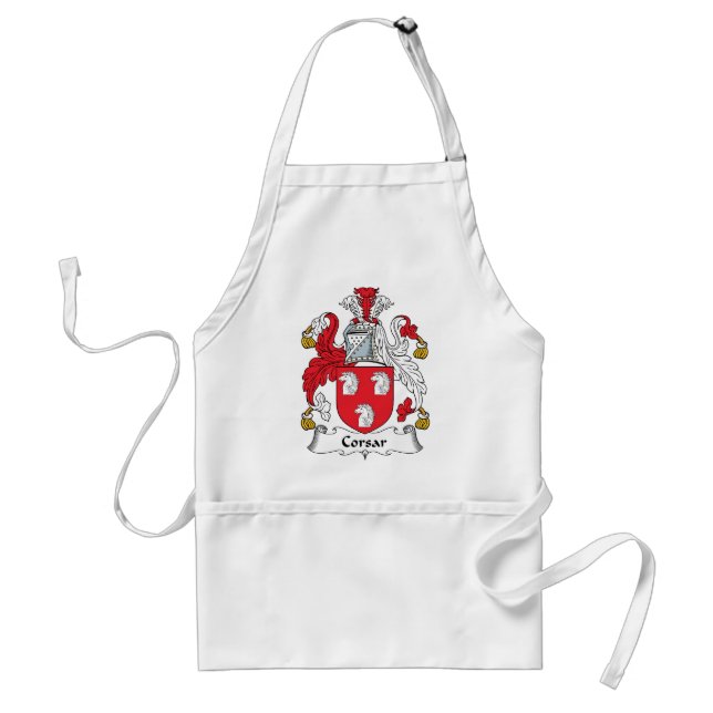Corsar Family Crest Adult Apron (Front)