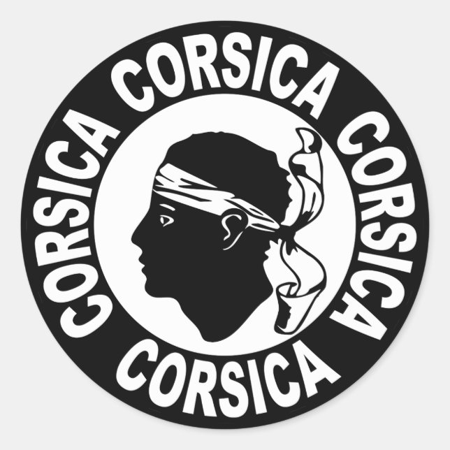 Corse - Corsica Classic Round Sticker (Front)
