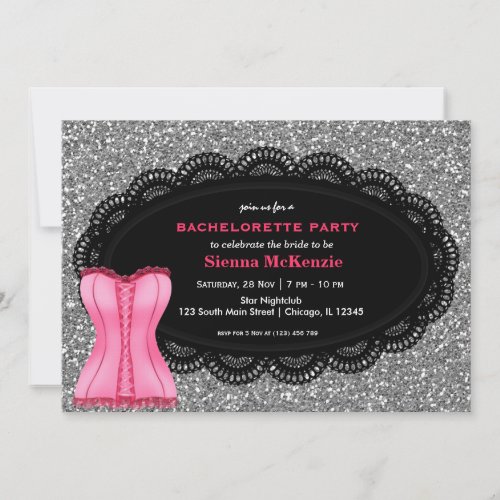 Corset Bachelorette Party Announcements