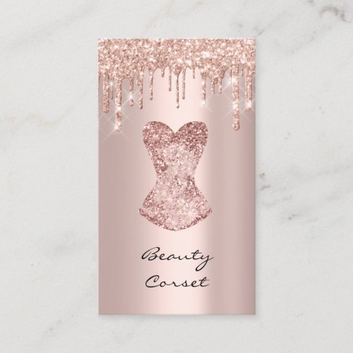 Corset Bridal Shower Wedding Event Rose Business Card