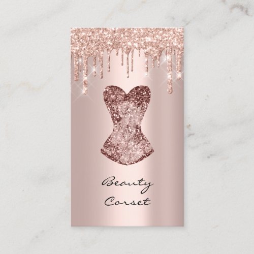 Corset Bridal Shower Wedding Illusionist  Rose Business Card