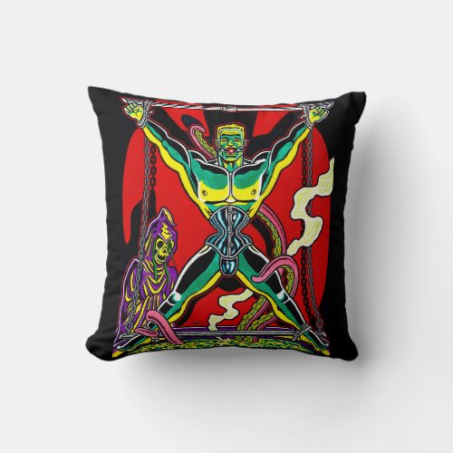 Corset CreepsIn the Soup Throw Pillow