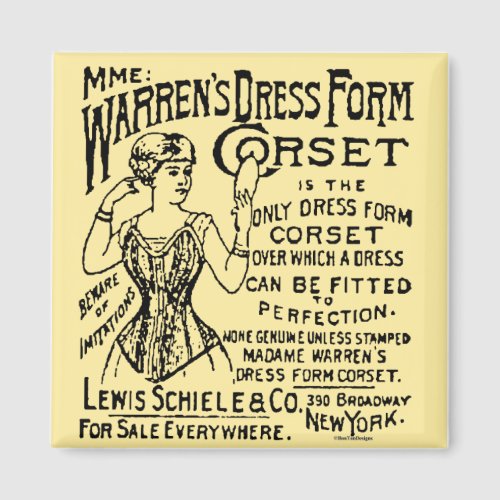 Corset Newspaper Advertisement Magnet