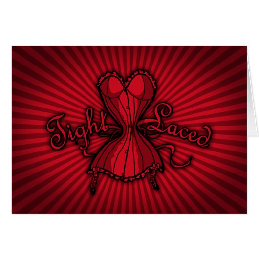 Corset Tight Laced Cards (Front Horizontal)